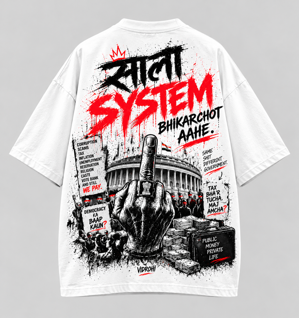 VIDROHI Oversized T-Shirt